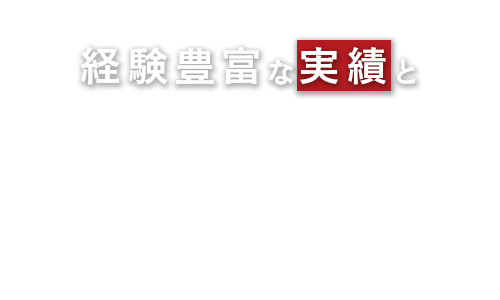 経験豊富な実績と